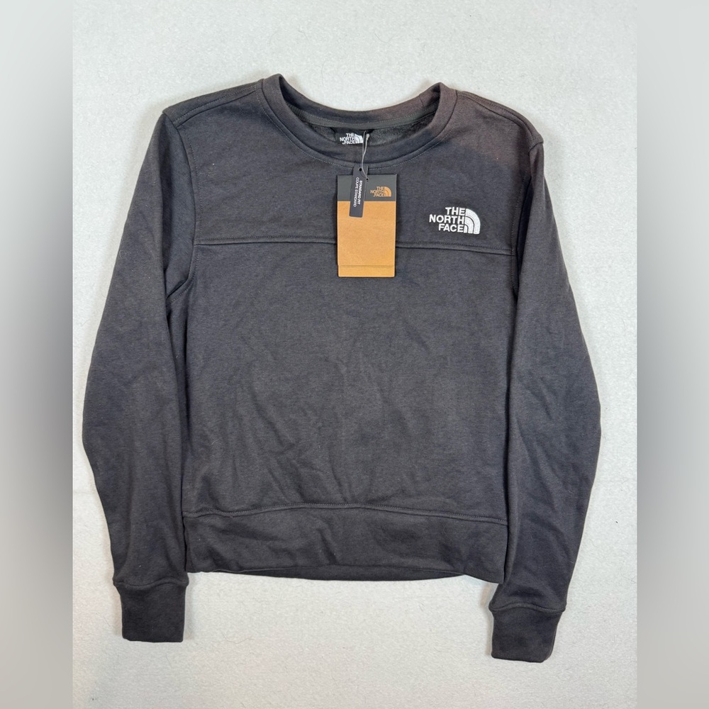 The North Face Deadstock Men's Charcoal Crewneck Sweatshirt - Picture 1 of 3